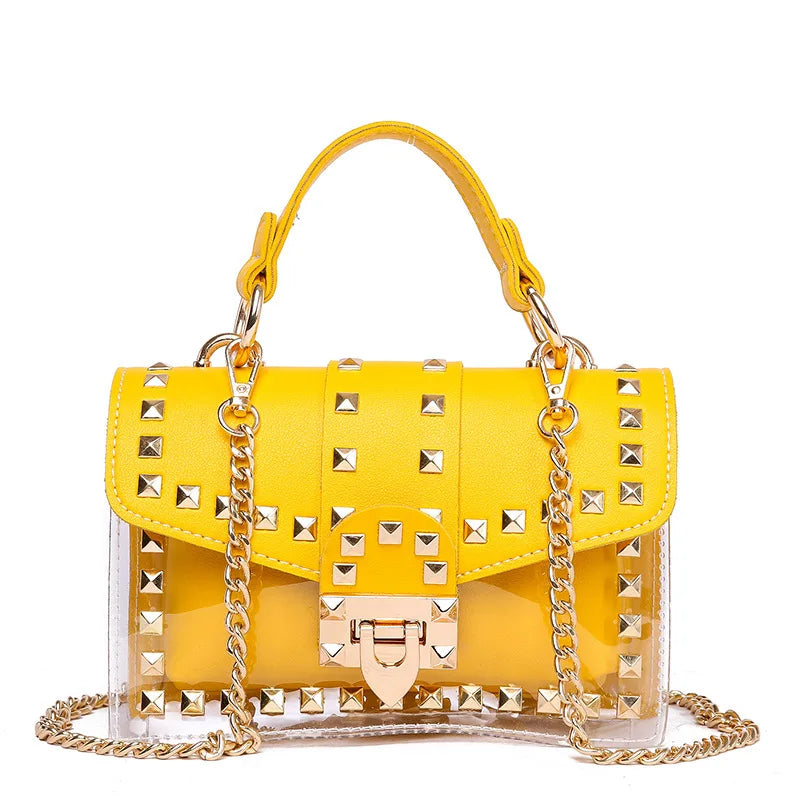 Bolso Pequeño Bandolera con Cadena y Remaches