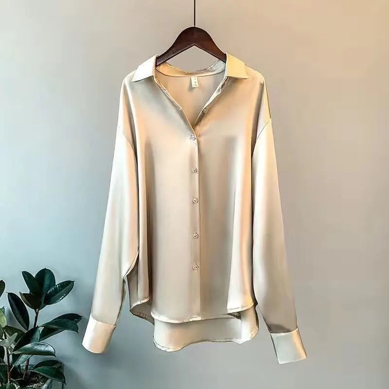 Camisa Vintage de Satén