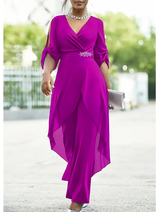 Plus Size Chiffon Night Set