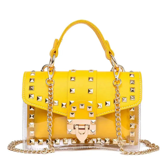Bolso Pequeño Bandolera con Cadena y Remaches