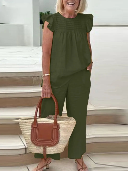 Conjunto Casual con Volantes
