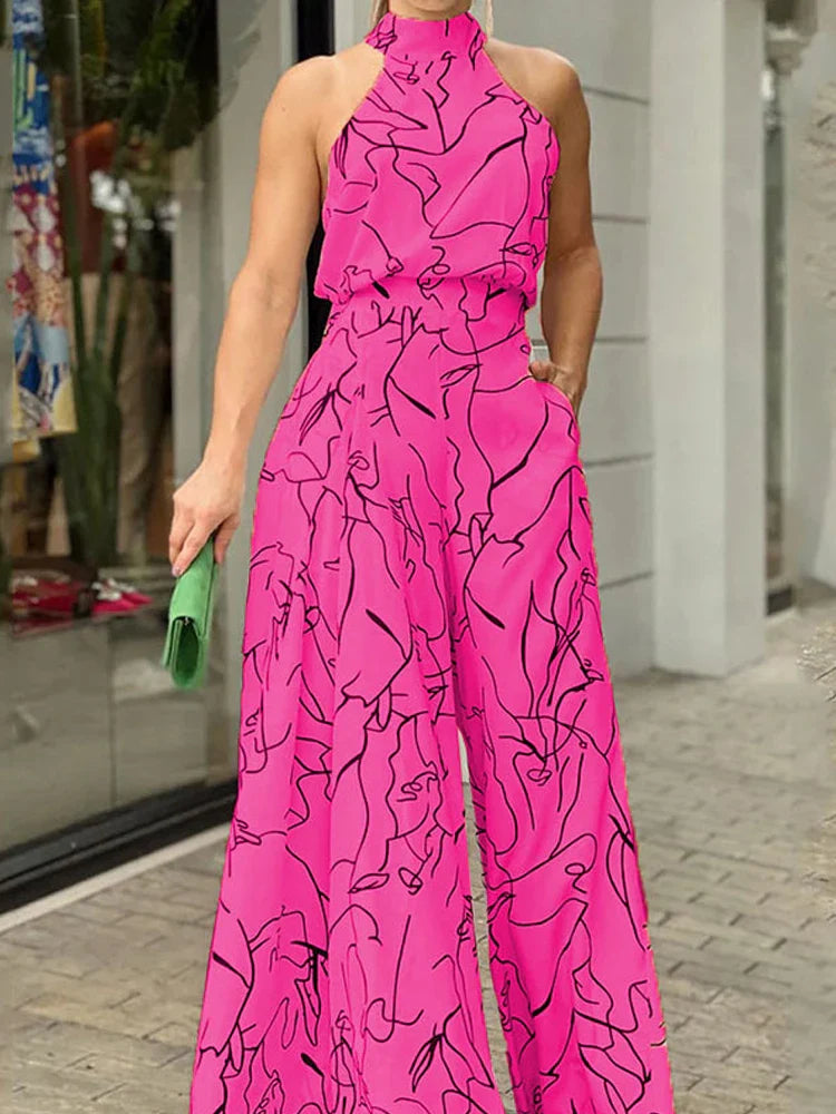 Elegant Jumpsuit with Open Back