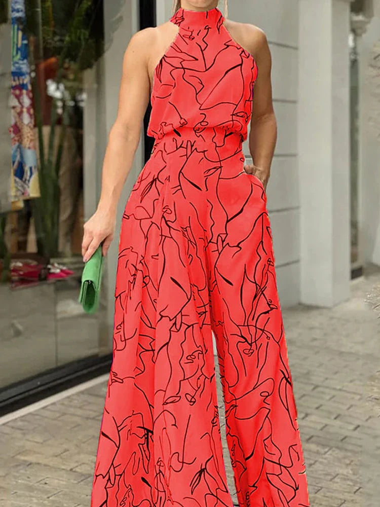 Elegant Jumpsuit with Open Back