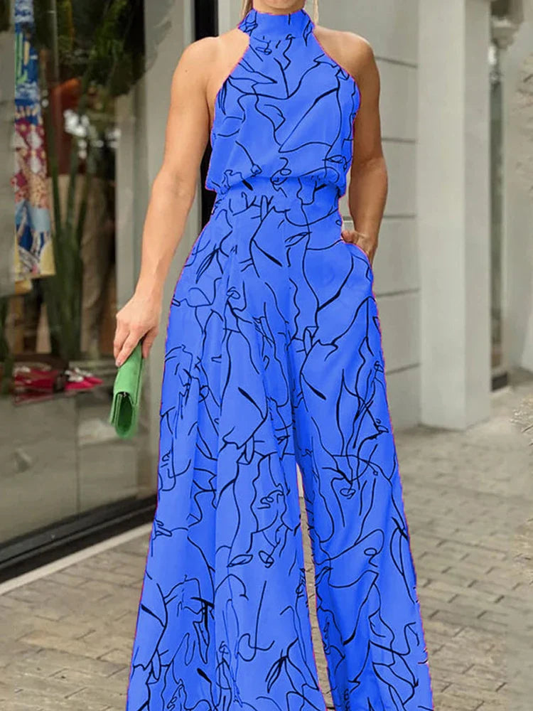 Elegant Jumpsuit with Open Back
