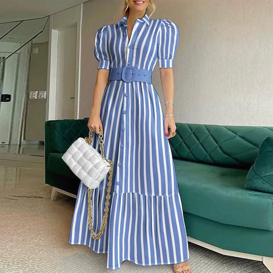 Long Striped Dress