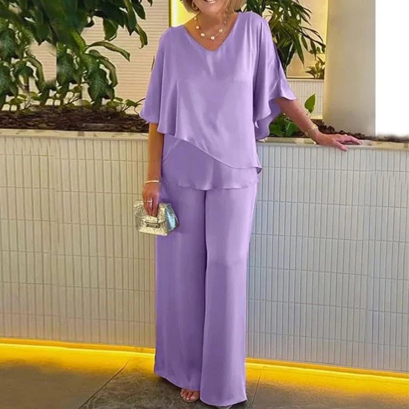 Elegant Batwing Sleeve Set