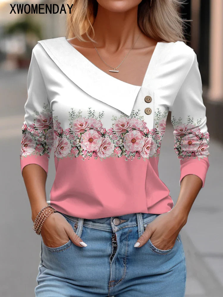 Blusas con Estampado Floral