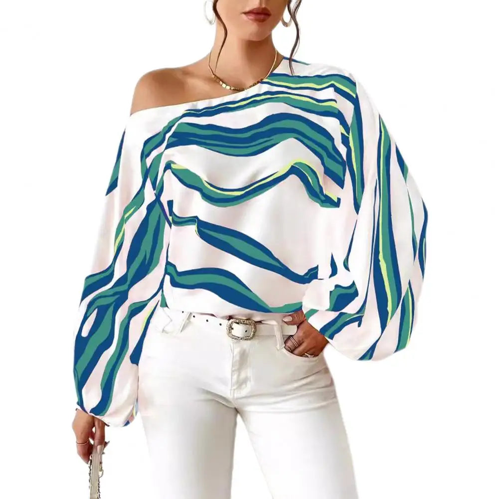 Blusa con Estampado Geométrico