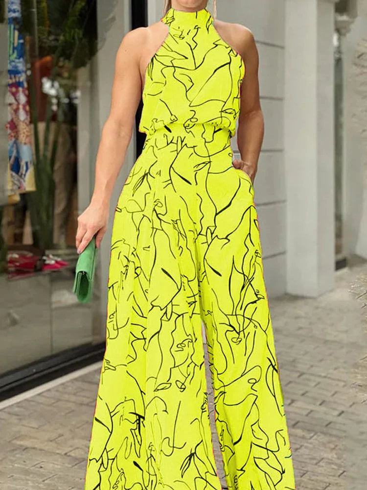 Elegant Jumpsuit with Open Back