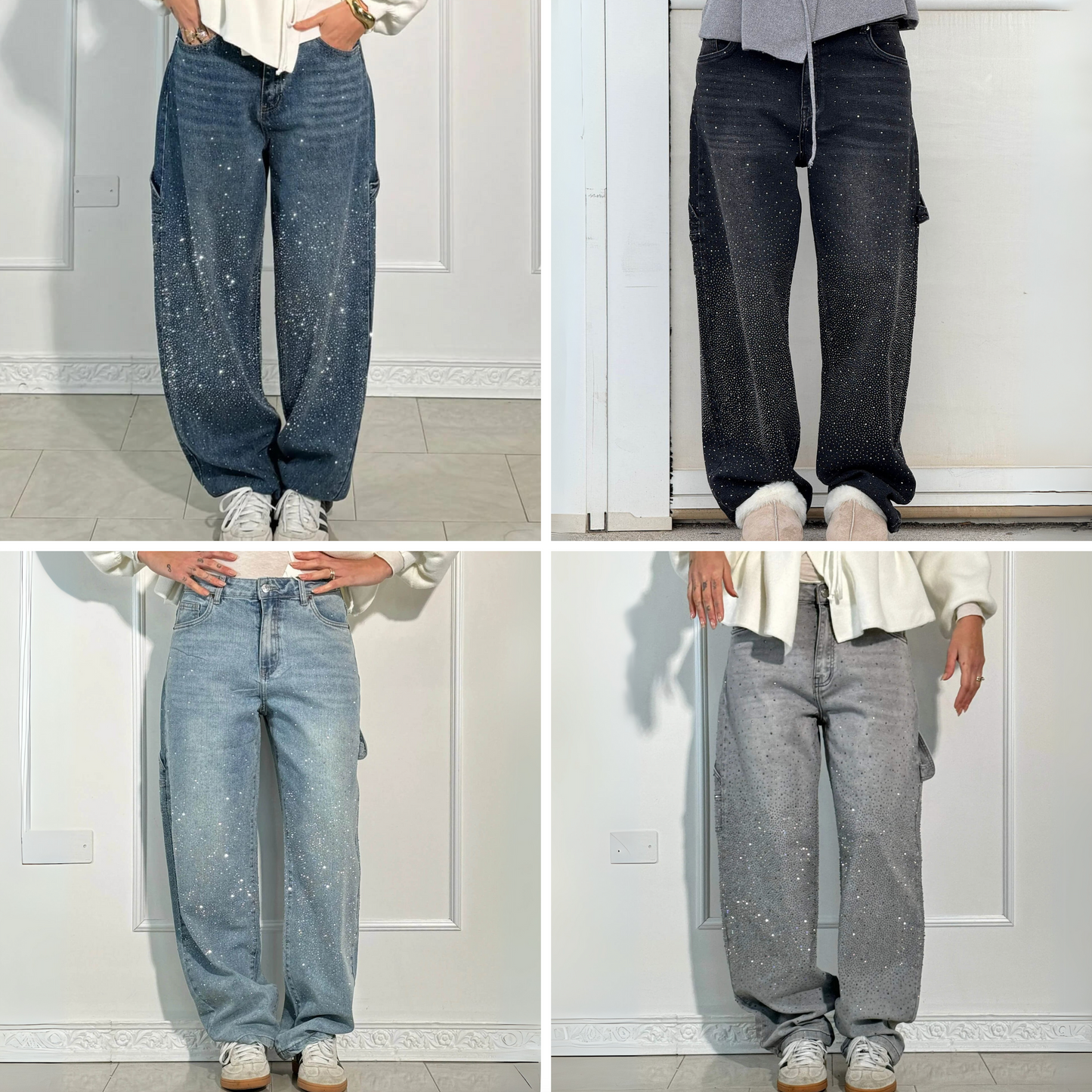 Pantalón vaquero glitter