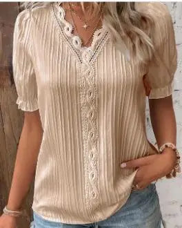 Blusa Tejida con Cuello V