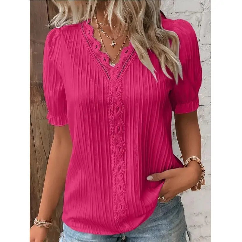 Blusa Tejida con Cuello V