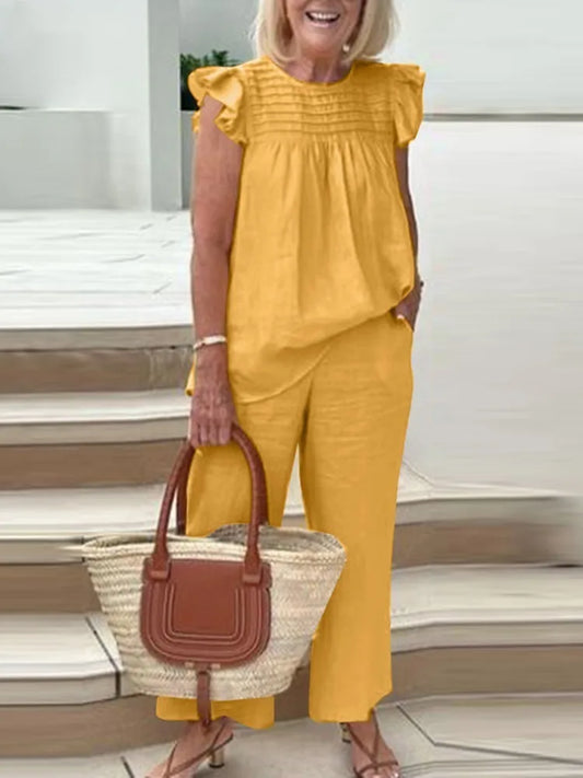 Conjunto Casual con Volantes