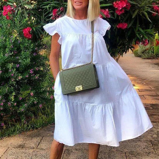 Vestido Midi Volanteado