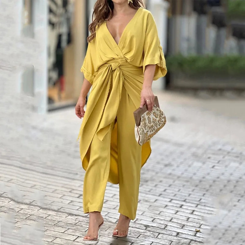 Two-Piece Set - Modern and Elegant Style
