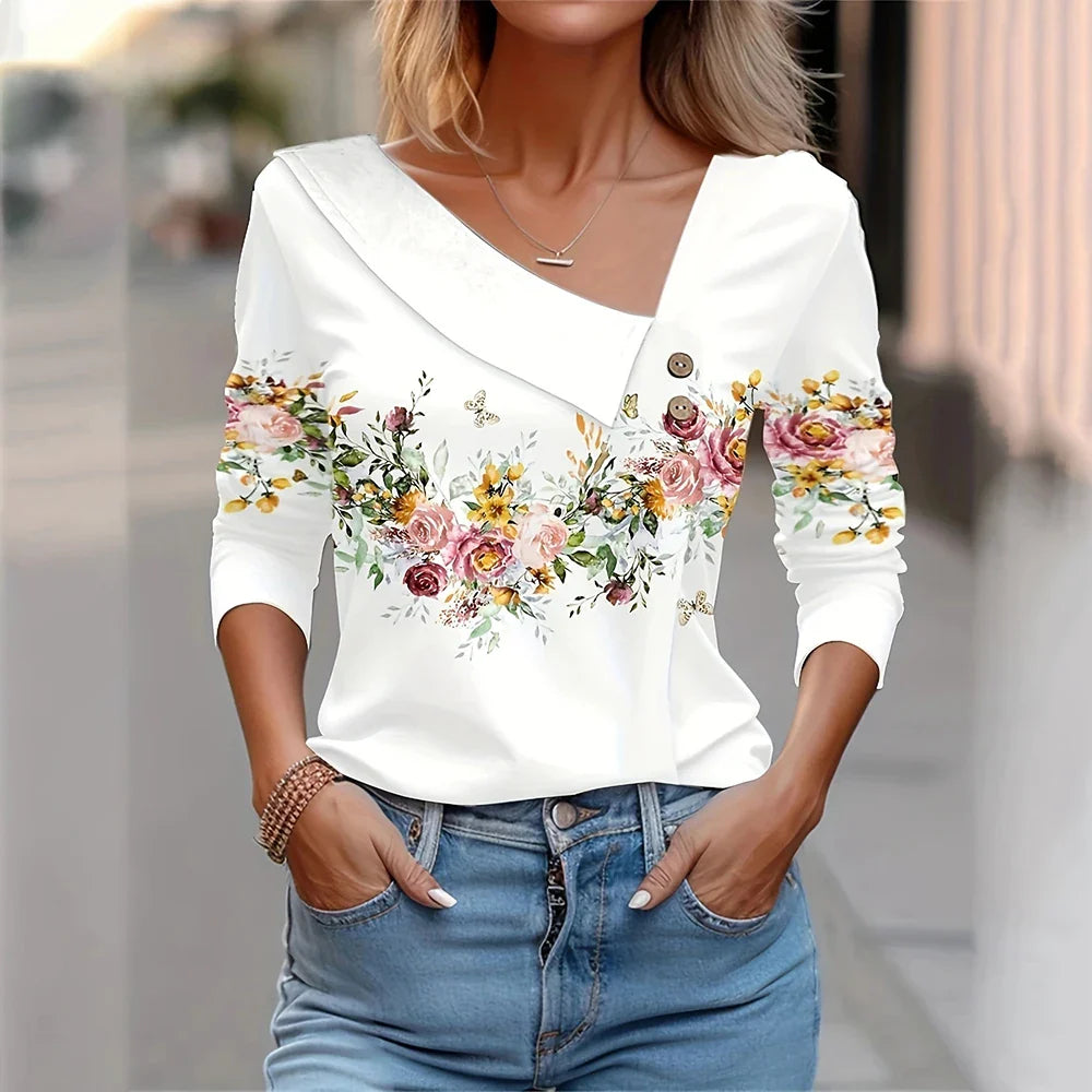 Blusas con Estampado Floral