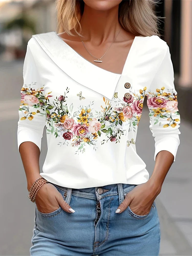 Blusas con Estampado Floral