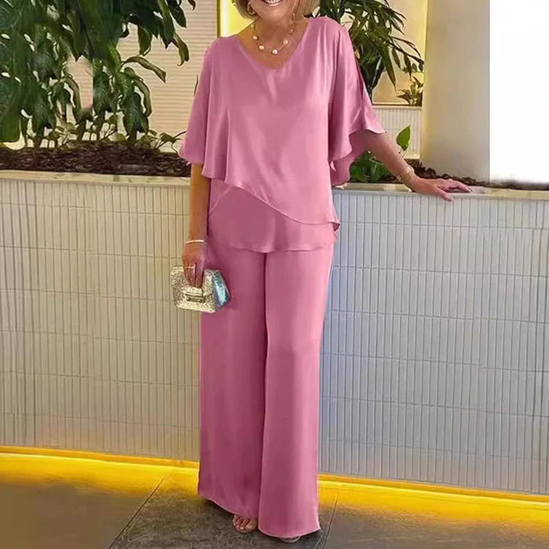 Elegant Batwing Sleeve Set