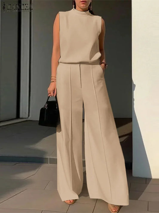 Elegant Wide Leg Pants Set