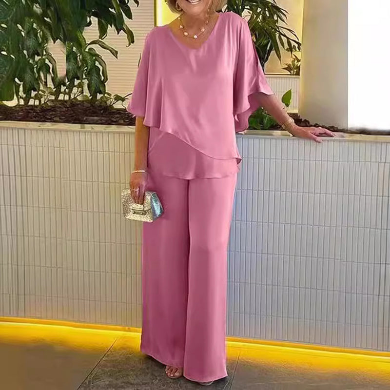 Elegant Batwing Sleeve Set