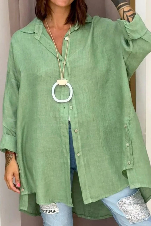 Blusa ancha de manga larga