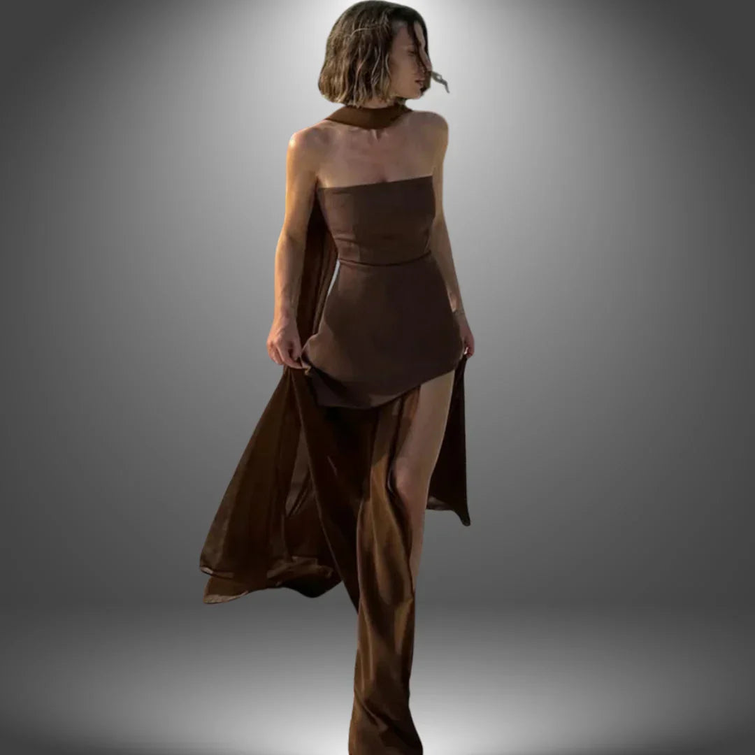 BLANCO | ELEGANTE VESTIDO DE NOCHE HECHO A MANO