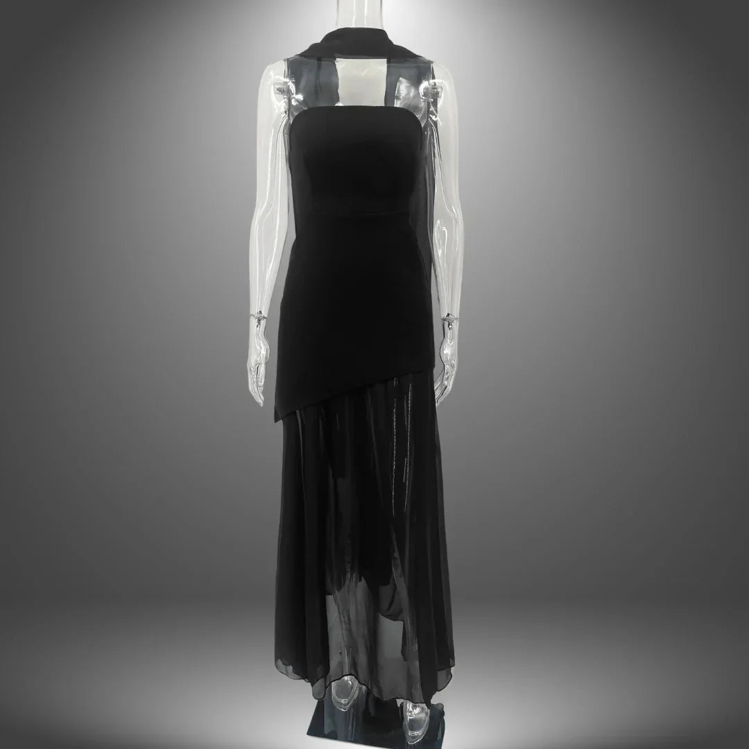 BLANCO | ELEGANTE VESTIDO DE NOCHE HECHO A MANO