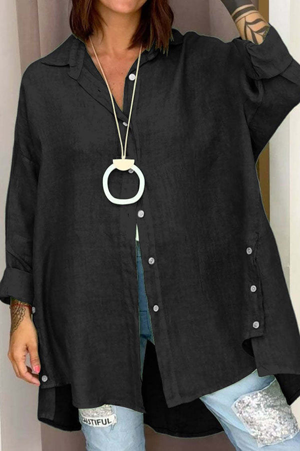 Blusa ancha de manga larga