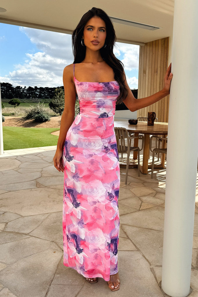 Leah - Printed Long Dress