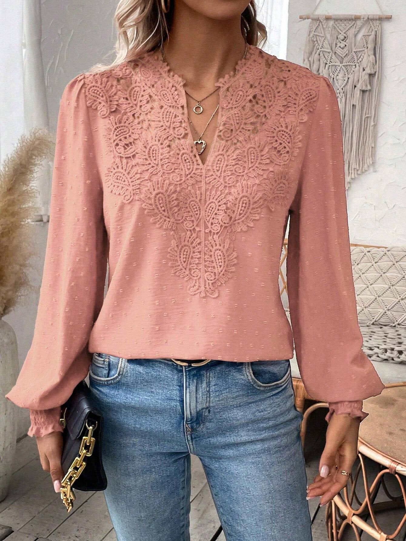Blusa Elegante de Encaje